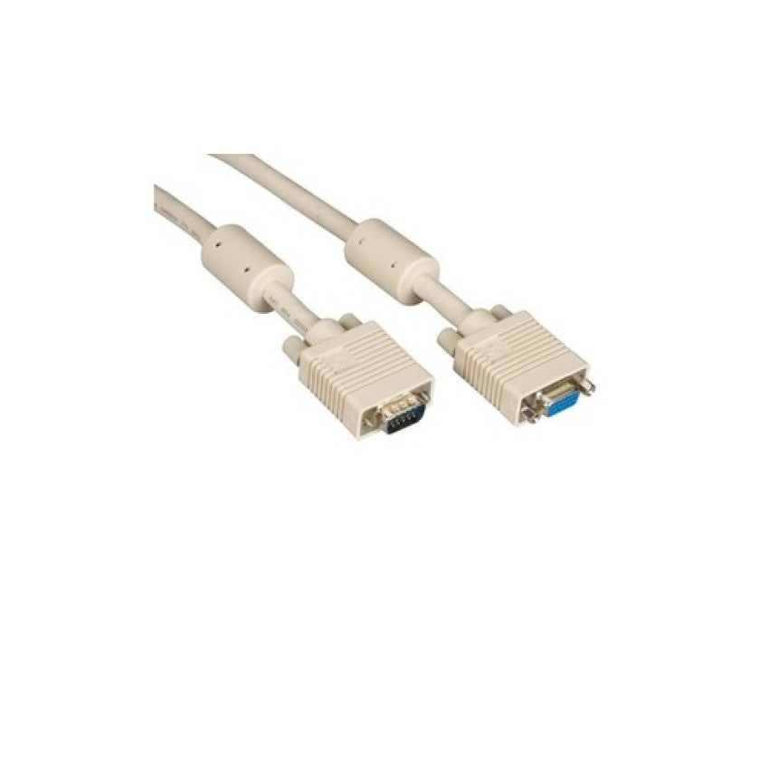 Black Box Vga Video Cable With Ferrite Core - Male/female, Beige, 5-ft. (1.5-m) (EVNPS060005MF)