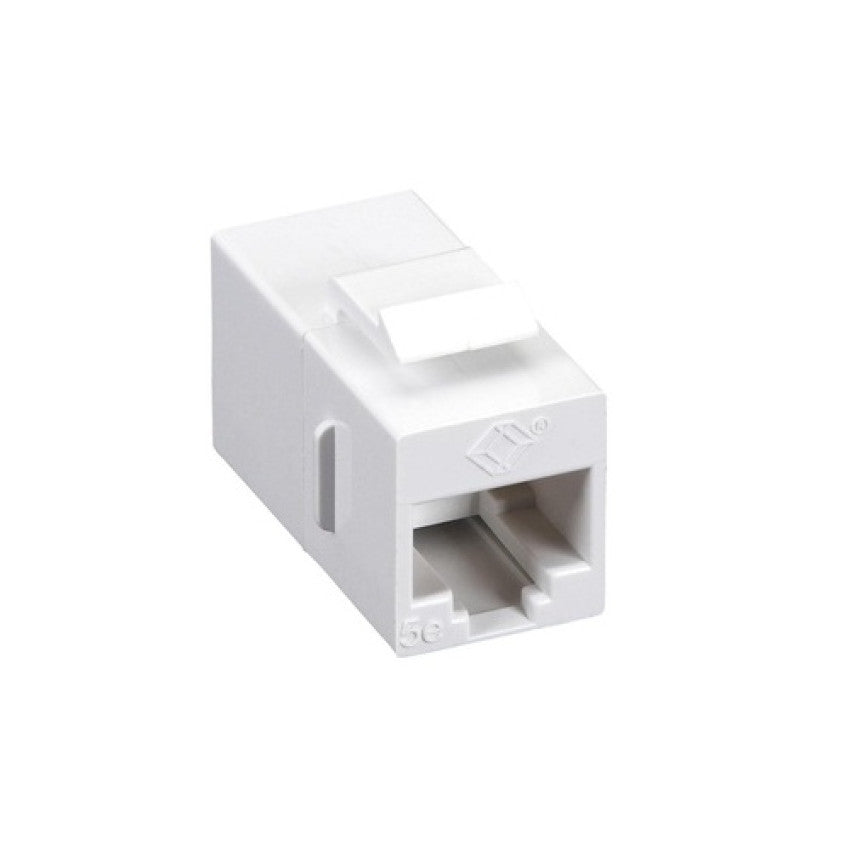 Black Box Cat5e Coupler - Unshielded, Straight-pin, White, Gsa, Taa (FM590)