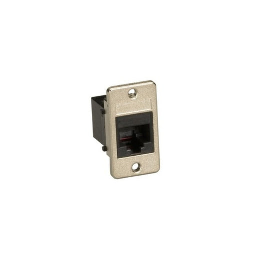 Black Box Panel-mount Coupler - Unshielded, Rj45, 8-wire, Black, Gsa, Taa (FMT1081)