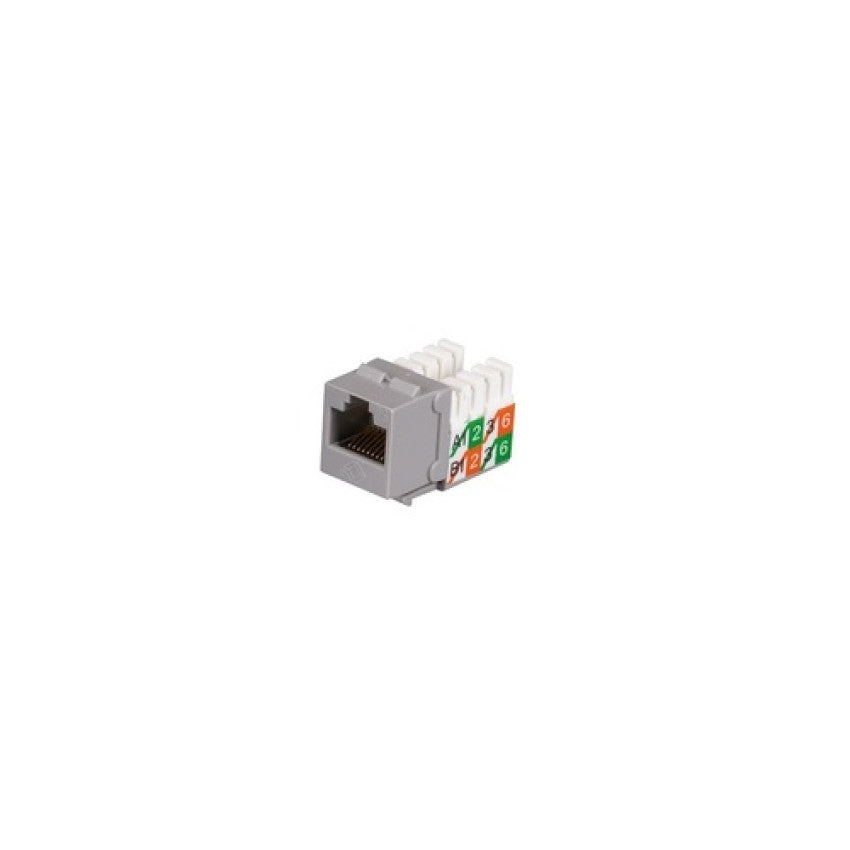 Black Box Cat5e Keystone Jack - Unshielded, Gray, Gsa, Taa (FMT923R2)