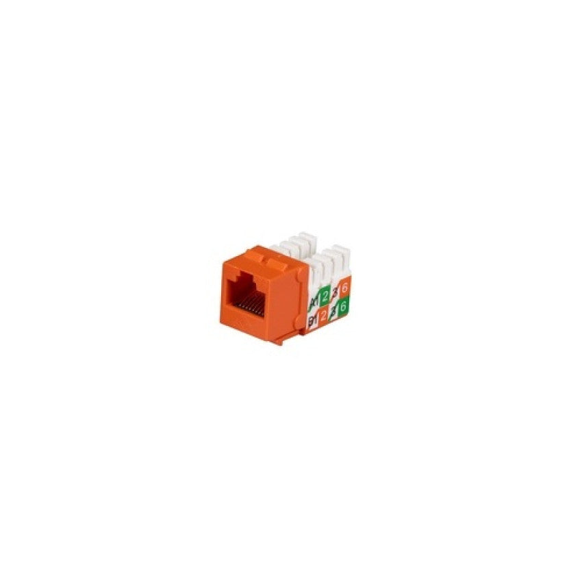 Black Box Cat5e Keystone Jack - Unshielded, Orange, Gsa, Taa (FMT926R2)