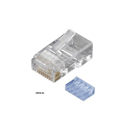 Black Box Cat6 Modular Plug - Unshielded, Rj45, 8-wire, 100-pack, Gsa, Taa (FMTP6R2100PAK)