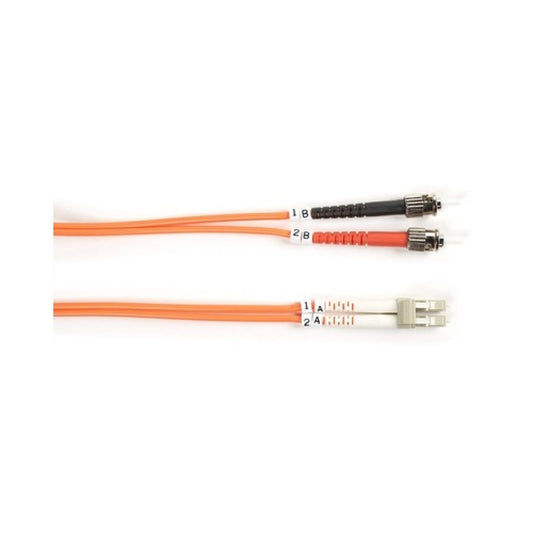 Black Box Om1 62.5/125 Multimode Fiber Optic Patch Cable - Ofnr Pvc, St To Lc, Orange, 10-m (32.8-ft.) (FO625010MSTLC)