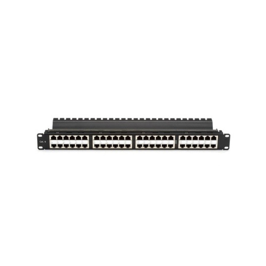 Black Box Cat5e Feed-through Patch Panel - 1u, Shielded, 48-port, Gsa, Taa (JPM806AHD)