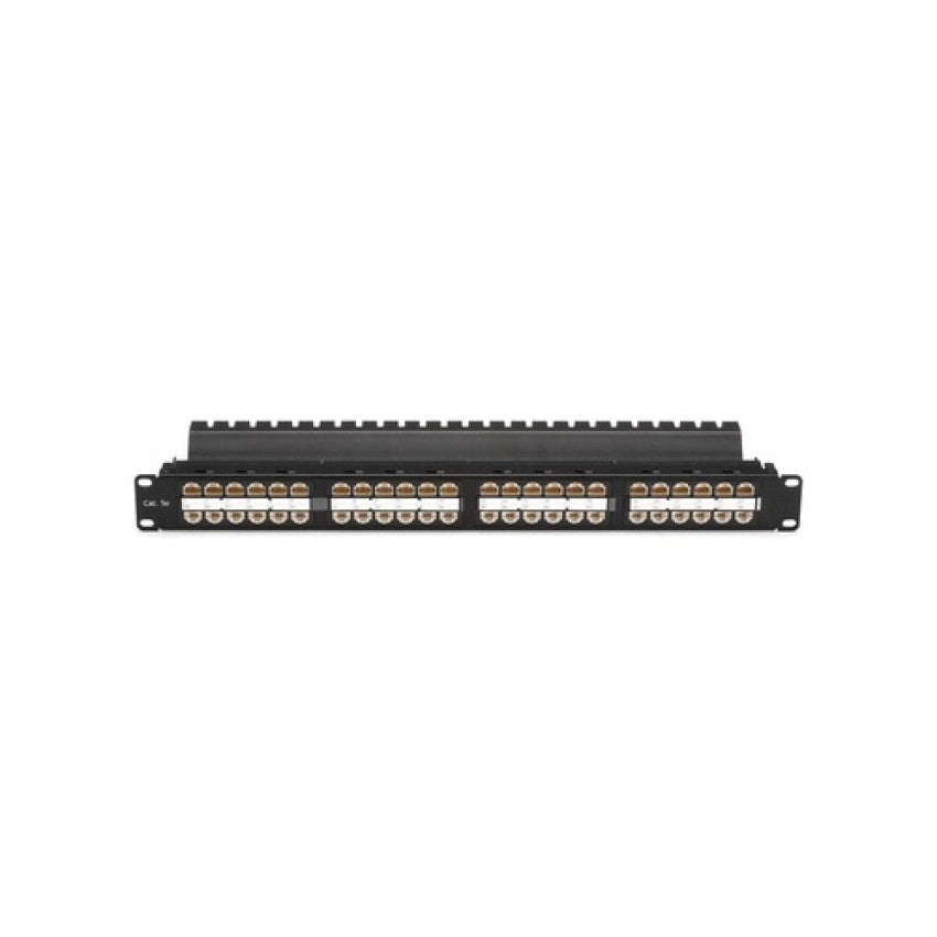 Black Box Cat5e Feed-through Patch Panel - 1u, Unshielded, 48-port, Gsa, Taa (JPM810AHD)