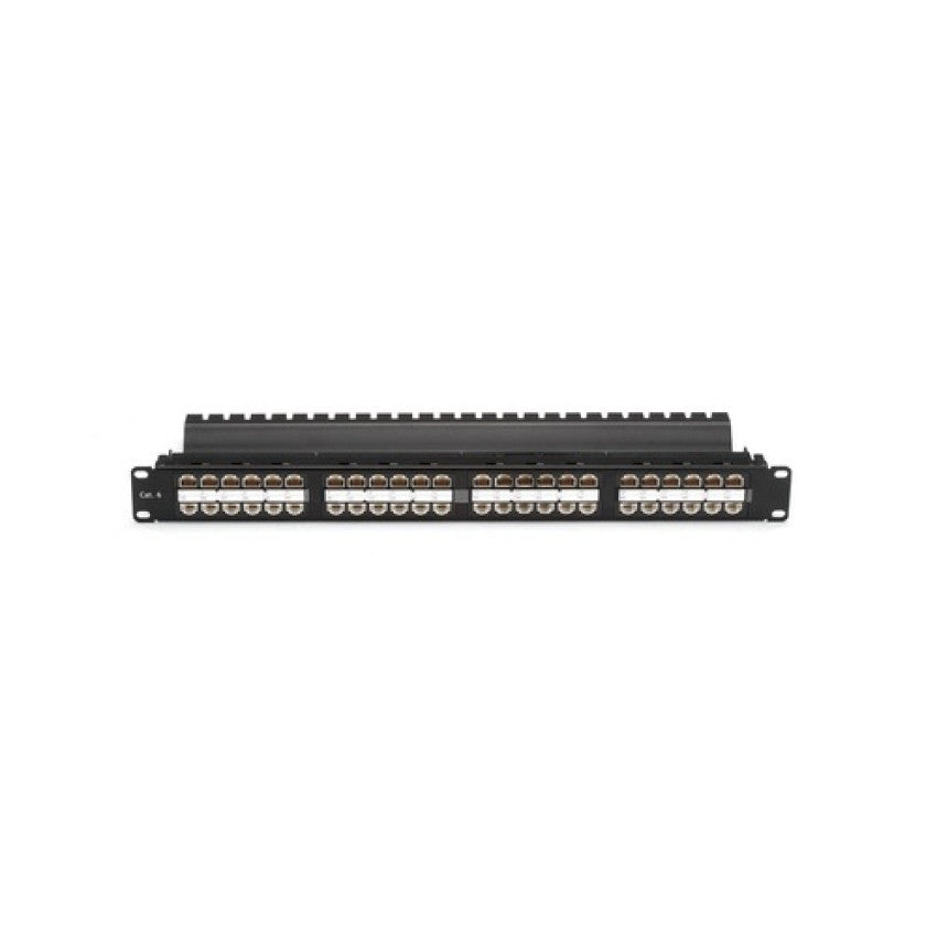 Black Box Cat6 Feed-through Patch Panel - 1u, Unshielded, 48-port, Gsa, Taa (JPM820AHD)