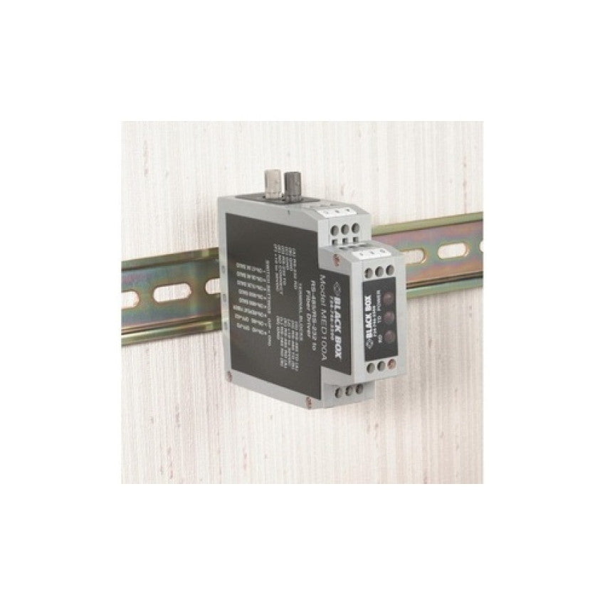 Black Box Async Rs-232/422/485 Extender Over Fiber - Terminal Block To Multimode St, Gsa, Taa (MED100A)