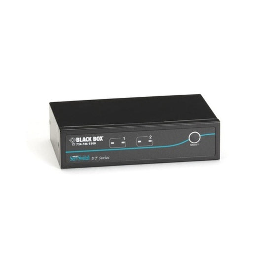 Black Box Desktop Kvm Switch - Dvi-d With Emulated Usb Keyboard/mouse, 2-port, Gsa, Taa (KV9612A)