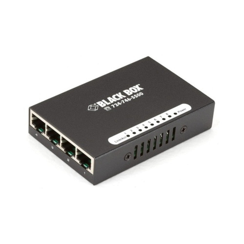 Black Box Fast Ethernet (100-mbps) Switch - (8) 10/100-mbps Copper Rj45, Usb Powered, Gsa, Taa (LBS008A)