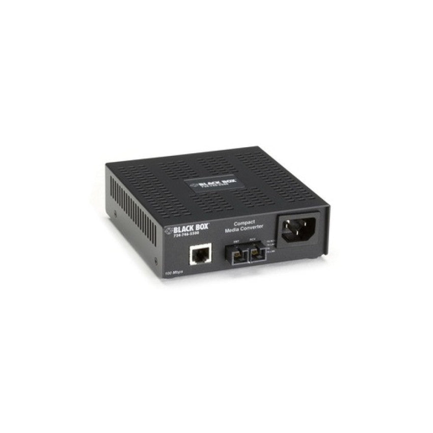 Black Box Fast Ethernet (100-mbps) Media Converter - 100-mbps Copper To 100-mbps Multimode Fiber, 1310nm, 2km, Sc, Gsa, Taa (LHC002AR4)