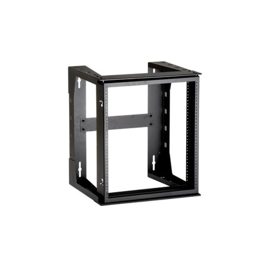 Black Box Wallmount Rack - 12u, 12-24, Tapped Rails Holes, 75-lb. Capacity, Gsa, Taa (RM070AR3)