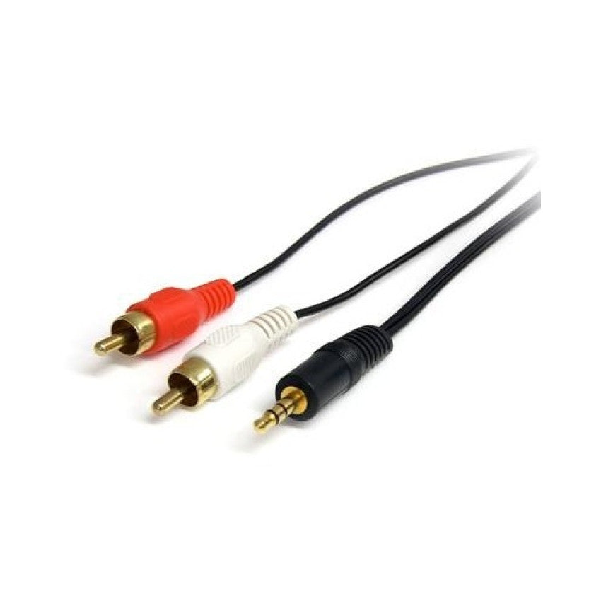 StarTech 3 Ft Stereo Audio Cable 3.5mm To 2x Rca (MU3MMRCA)