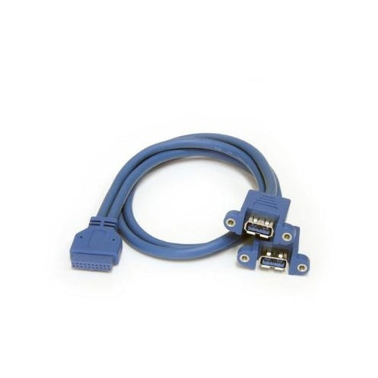 StarTech 2 Port Motherboard To Panel Mount Usb 3 (USB3SPNLAFHD)
