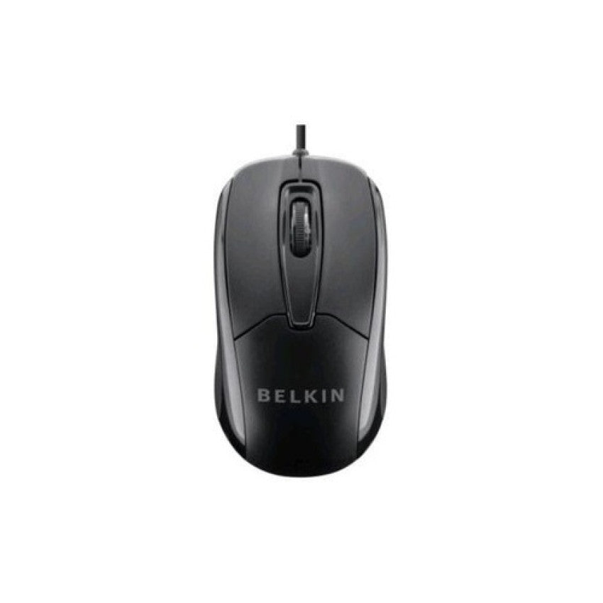 Belkin Wired Mouse, Ergnmic, Usb Plug/play (F5M010QBLK)