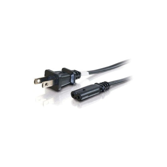 C2G 6ft Non-polarized Power Cord Black (27398)