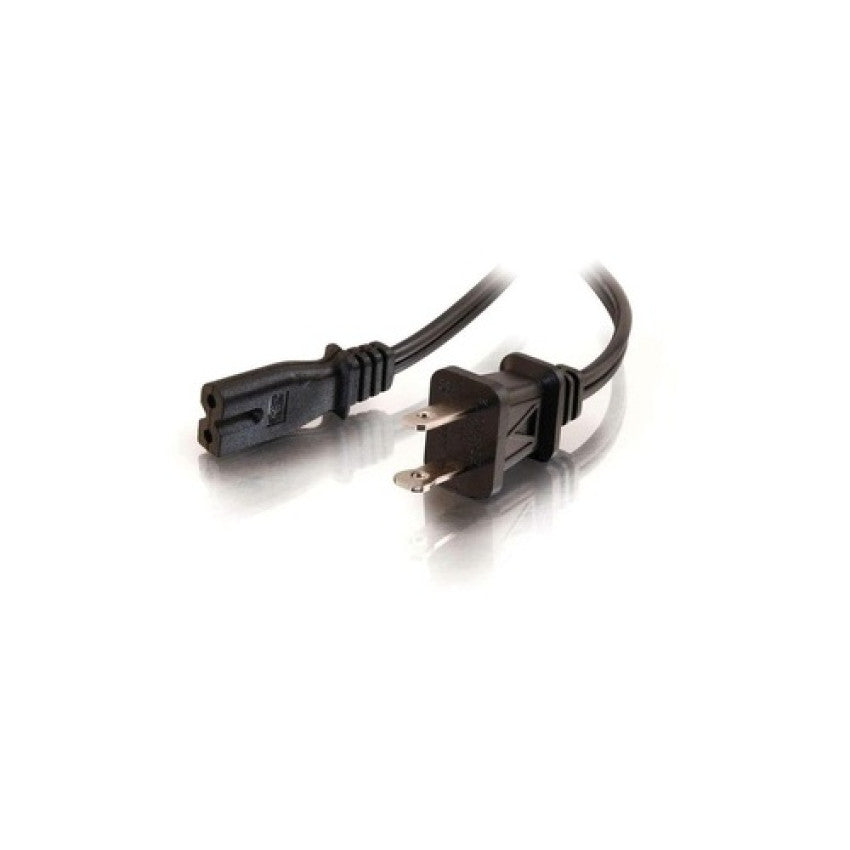 C2G 6ft Polarized 2-slot Power Cord Black (27399)