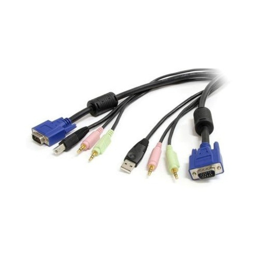 StarTech 10ft 4-in-1 Usb-vga And Audio Kvm Cbl (USBVGA4N1A10)
