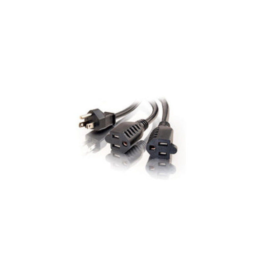C2G 3ft 1-to-2 Power Cord Splitter (29805)
