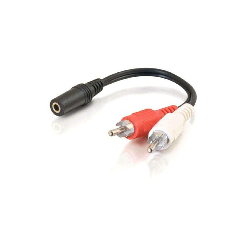 C2G 3.5mm Stereo Female To 2 Rca Male Y Cbl (40424)