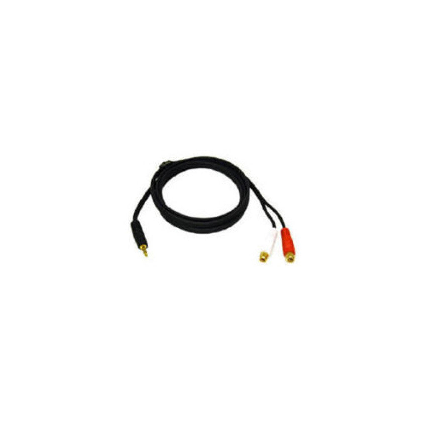 C2G 6ft 3.5mm Stereo Male To Rca Female Y (40425)