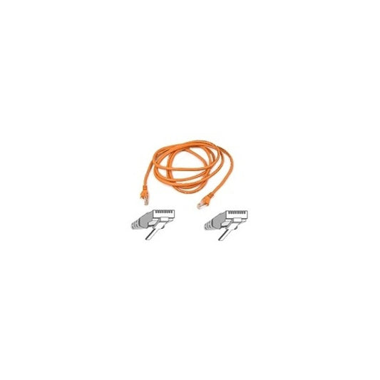 Belkin 7ft Cat5e Snagless Patch Cable Orange (A3L79107ORGS)