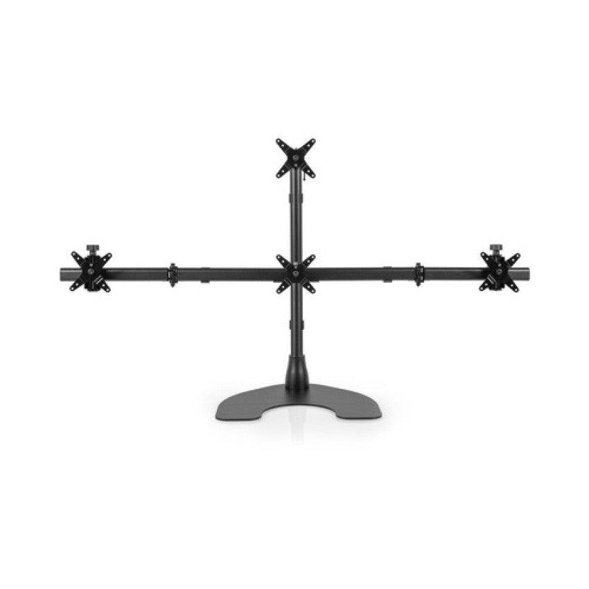 Hcw Distributing Quad Monitor Desk Stand, Stacked One Over Three (100D28B13)
