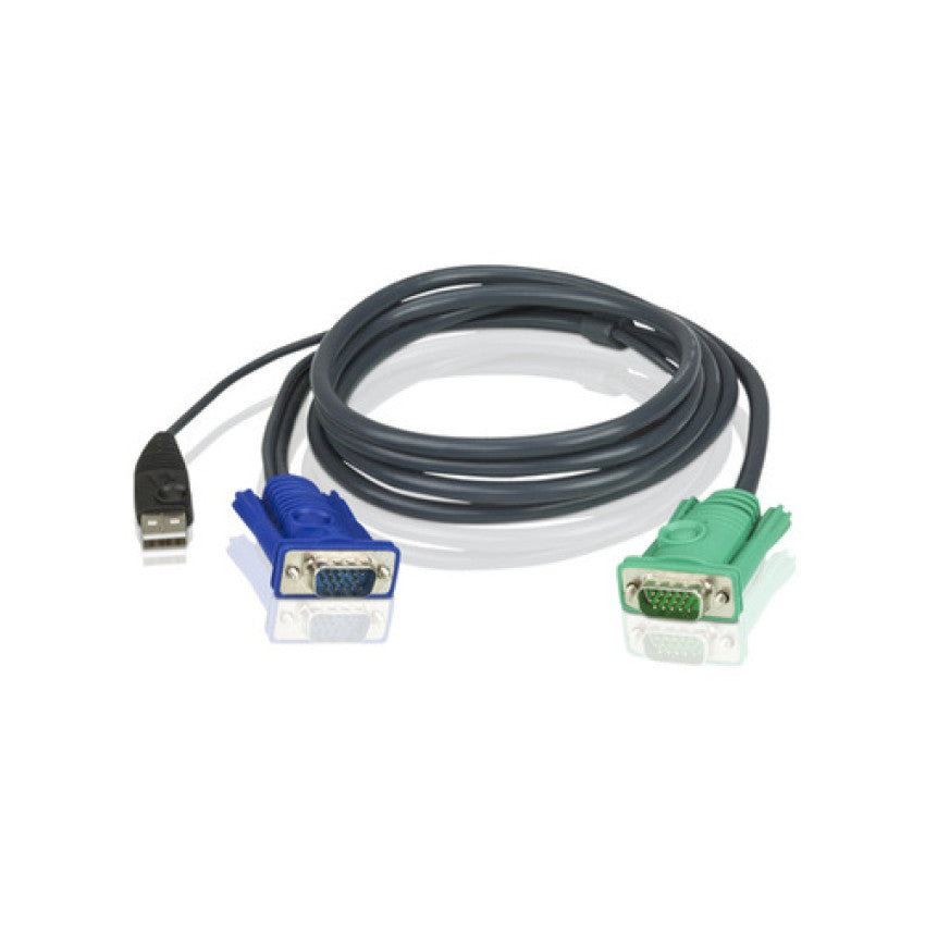 Aten Kvm Cable Usb A,hd-15m/15 Pin Sphdm 4ft (2L5201U)