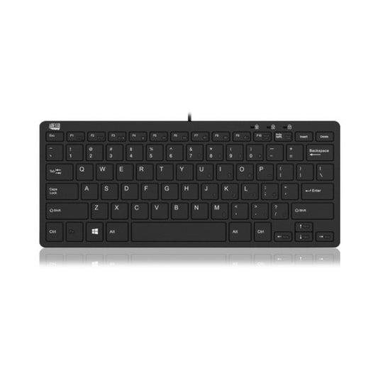 Adesso Slimtouch Mini Usb Keyboard W/ 2 Usb Hub (AKB510HB)