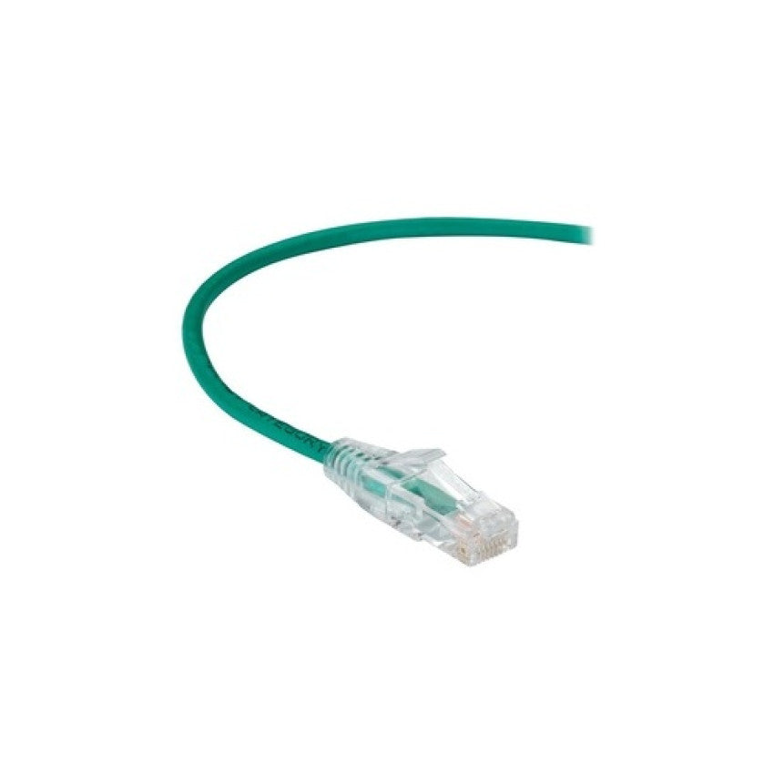 Black Box Cat6a 500-mhz Snagless 28awg Stranded Ethernet Patch Cable - Unshielded (utp), Cm Pvc (rj45 M/m), Green, 1-ft. (0.3-m) (C6APC28GN01)