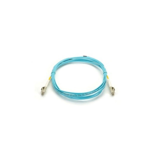 Black Box Om3 50/125 Multimode Fiber Optic Patch Cable - Ofnr Pvc, Lc To Lc, Aqua, 3-m (9.8-ft.) (EFNT010003MLCLC)