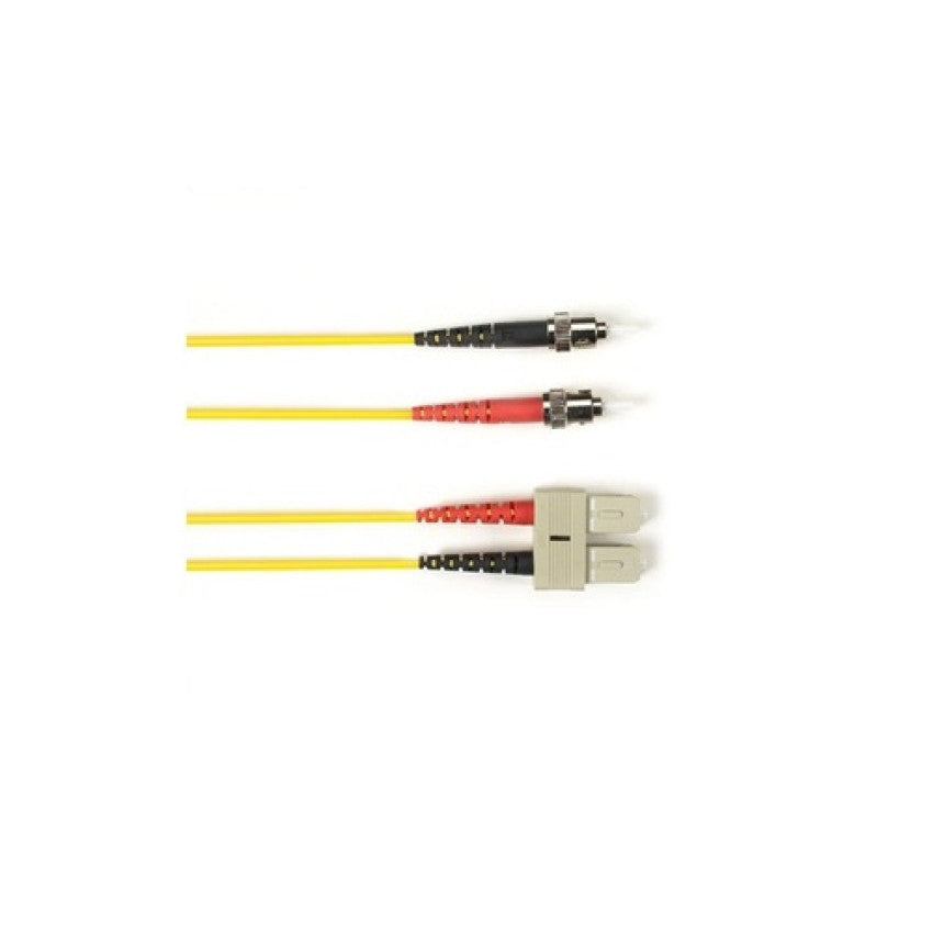 Black Box Om1 62.5/125 Multimode Fiber Optic Patch Cable - Ofnr Pvc, St To Sc, Yellow, 5-m (16.4-ft.), Gsa, Taa, Non-returnable/non-cancelable (R62005MSTSCYL)