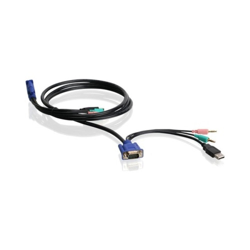 Iogear Vga Usb Audio/mic Kvm Cable (G2L5102U)