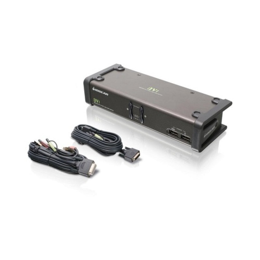 Iogear 2-port Dvi Kvmp Switch W/cables (GCS1102)
