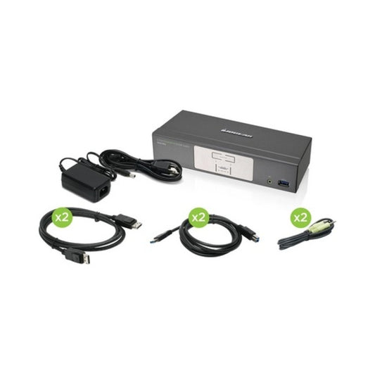 Iogear 2-port Displayport Kvmp With Usb3.0 Hub (GCS1902)