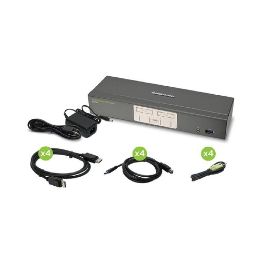 Iogear 4-port Displayport Kvmp With Usb3.0 Hub (GCS1904)