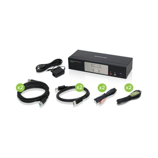 Iogear 2-port Displayport1.2 Kvmp W/usb3.1 Hub (GCS1932)