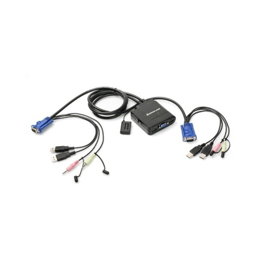 Iogear 2-port Usbcablekvmswitchwithaudioandmic (GCS72U)