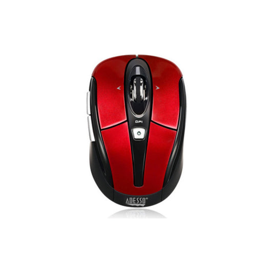 Adesso Red Wireless Programmable Mini Mouse (IMOUSES60R)