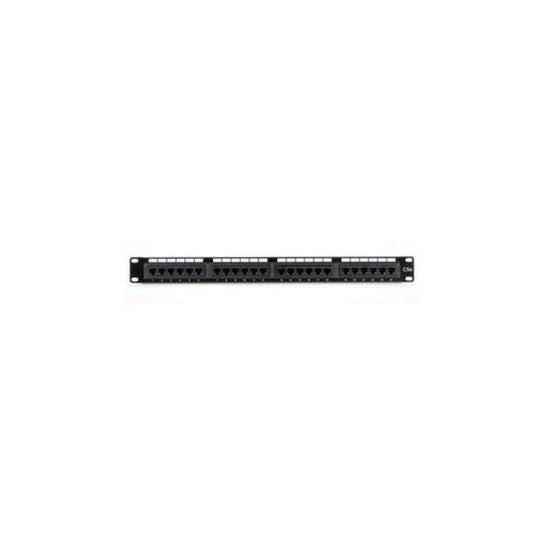 Black Box Cat5e Patch Panel, Punchdown - 1u, Unshielded, 24-port (JPM5E24A)