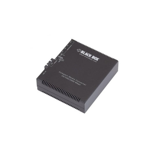 Black Box Gigabit Ethernet Media Converter(2)10/100/1000-mbps Copper To 100/1000-mbps Singlemode Fiber,1310nm,10km,sc,gsa,taa (LGC5152A)