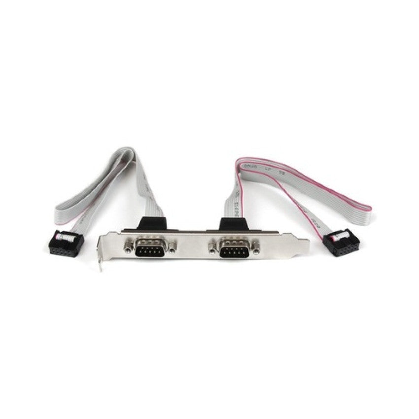 StarTech 2 Port Db9 Serial Port Bracket Header (PLATE9M2P16)