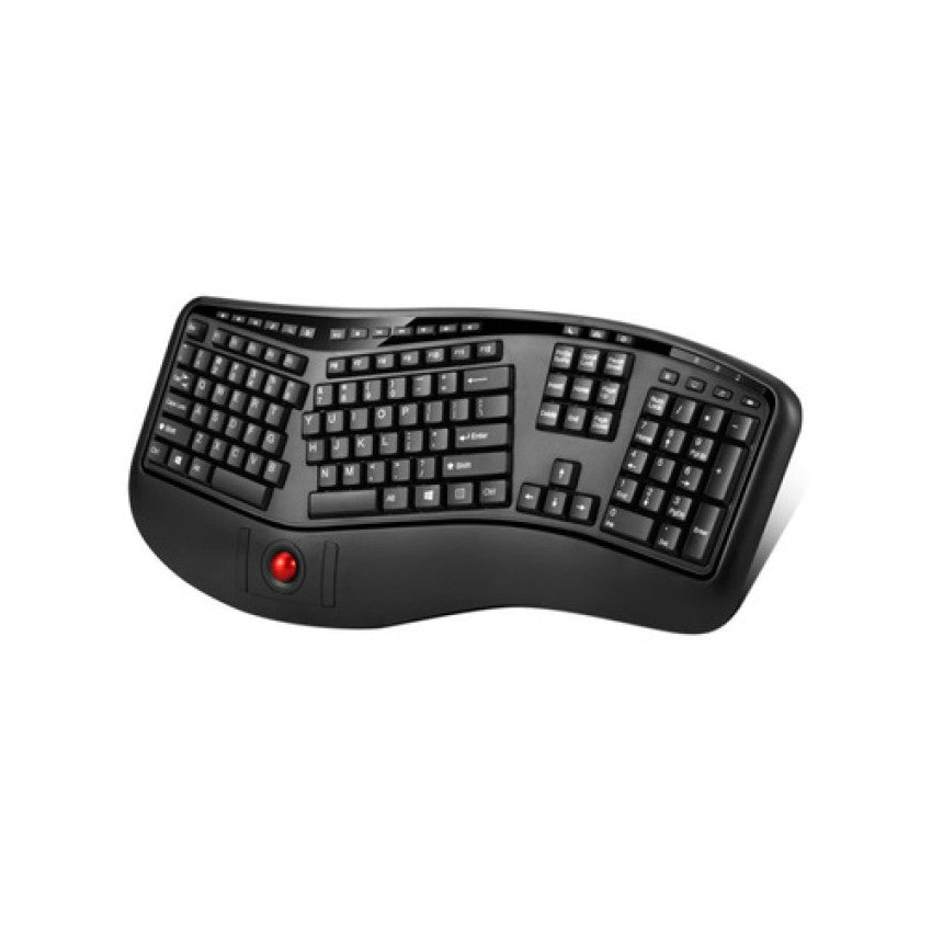 Adesso Tru-form Wirless Ergo Trackball Keyboard (WKB3500UB)