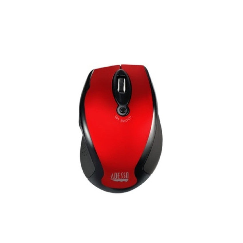 Adesso 2.4ghz Wireless Ergonomic Mouse(red) (IMOUSEM20R)