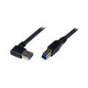 StarTech 1m Black Usb 3 Cable Right Angle A To B (USB3SAB1MRA)