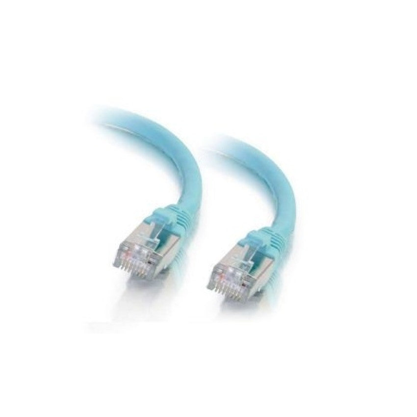 C2G 10ft Cat6a Snagless Stp Cbl-aqua (00749)