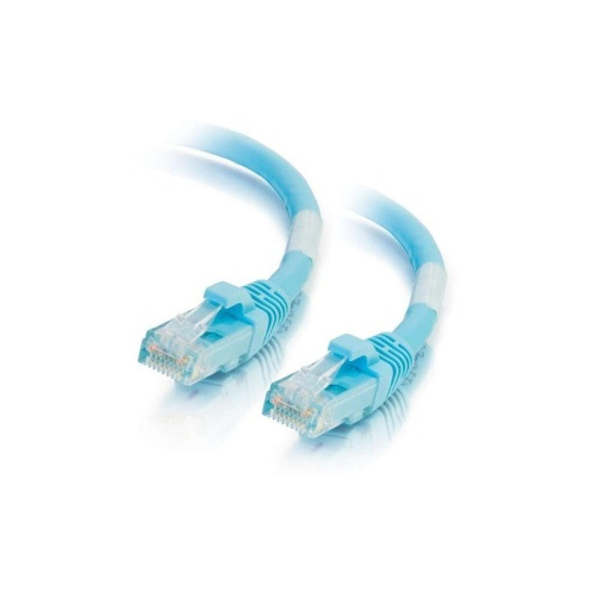 C2G 10ft Cat6a Snagless Ethernet Cable-aqua (00766)