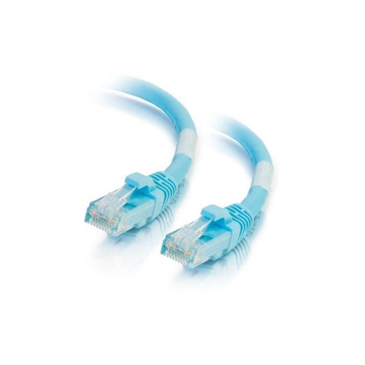 C2G 10ft Cat6a Snagless Ethernet Cable-aqua (00766)