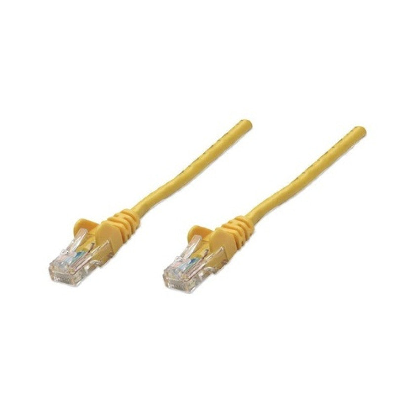 Intellinet 10 Ft Yellow Cat5e Snagless Patch Cable (319805)