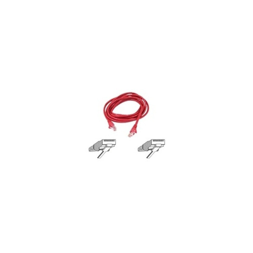 Belkin 8ft Cat6 Snagless Patch Cable Red (A3L98008REDS)
