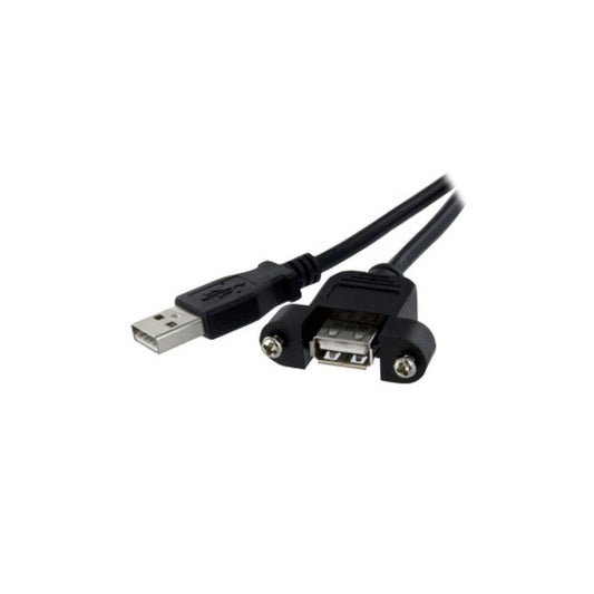 StarTech 3 Ft Panel Mount Usb Cable A To A-f/m (USBPNLAFAM3)